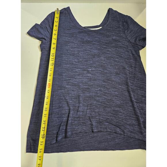 Sunday Blue Marbled Tunic Large Scoop Neck - Picture 5 of 8